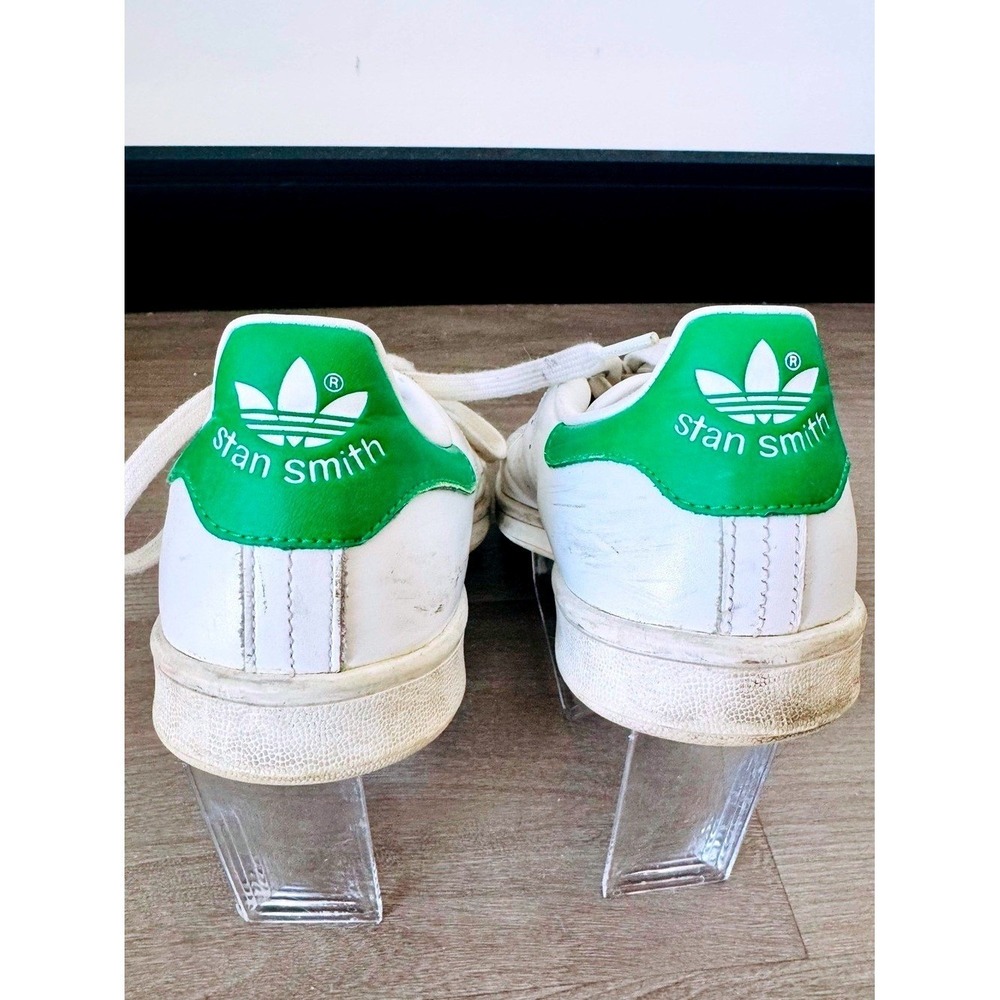 Adidas Stan Smith Sneaker White & Green Shoe Women's Size 8 - Picture 5 of 8